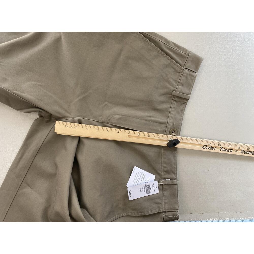 L.L.Bean Pants Womens 12 Medium Tall Brown Classic Fit Chino Wrinkle Free 32x32 - Picture 7 of 16